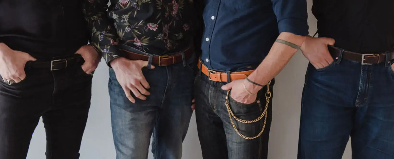 4 Leather belts Casual LTE