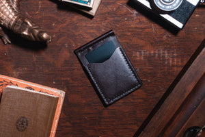 leather money clip wallet