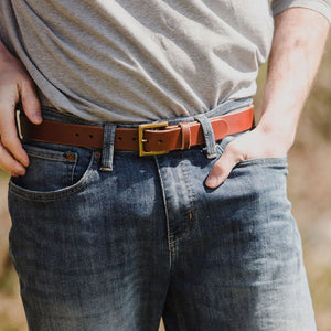 Casual LTE Leather Belt Cognac Brown