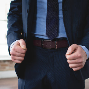 Dark Brown Formal Leather Belt