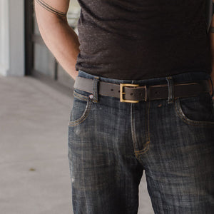 Leather Belt Black Casual LTE