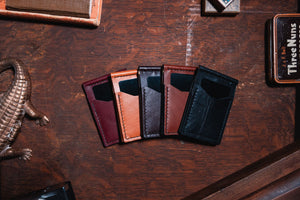 leather money clip wallet