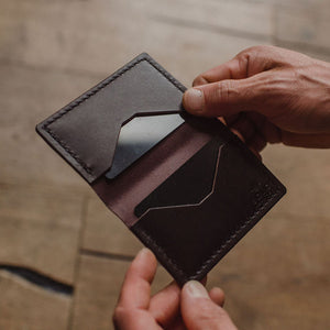 Everyday Leather Bifold Card Wallet | Deep Brown