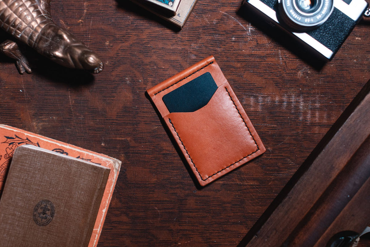 leather money clip wallet