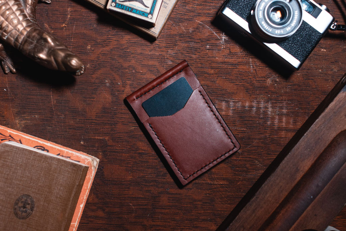leather money clip wallet