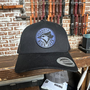 Blue Jays Ball Cap in Blue Leather