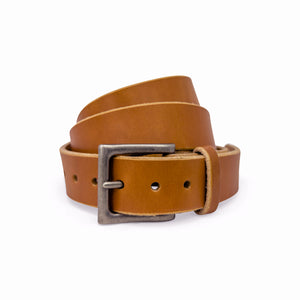 LTE Casual Leather belt Tan Nickel Buckle