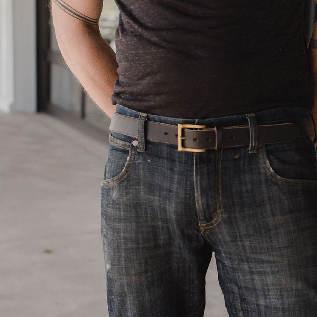 Leather Belt Black Casual LTE