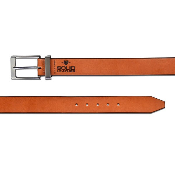 Mens Formal Leather Belt Tan