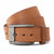 Natural Solid Leather Casual Belt-Gunmetal Buckle